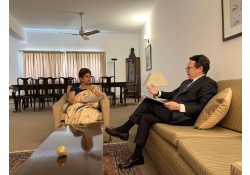 Ambassador Ganbold Dambajav had a constructive dialogue with H.E. Mrs. Kshenuka Dhireni Senewiratne, High Commissioner of Sri Lanka, on issues of bilateral relations and cooperation.