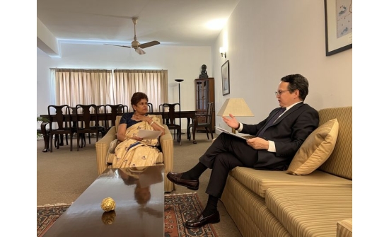 Ambassador Ganbold Dambajav had a constructive dialogue with H.E. Mrs. Kshenuka Dhireni Senewiratne, High Commissioner of Sri Lanka, on issues of bilateral relations and cooperation.