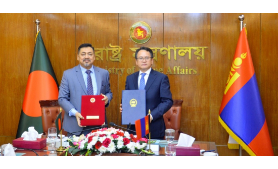 Монгол Улс, Бүгд Найрамдах Бангладеш Ард Улс улсын Засгийн газар хоорондын хэлэлцээрт гарын үсэг зурав