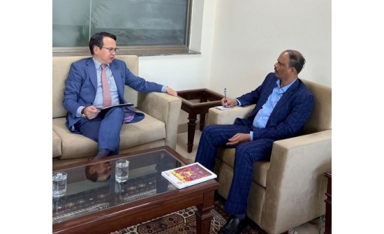 Ambassador Ganbold Dambajav had fruitful discussion with Mr. Atul Malhari Gotsurve, Ambassador-Designate of the Republic of India to Mongolia, on bilateral issues.