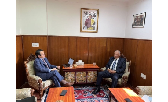 Ambassador Ganbold Dambajav had a fruitful discussion with H.E. Mr. V. Namgyel, Ambassador of the Kingdom of Bhutan, on bilateral cooperation issues.