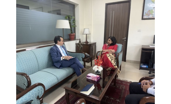 Ambassador Ganbold Dambajav met with Ms. Suja K. Menon, Joint Secretary, DPA-I, MEA