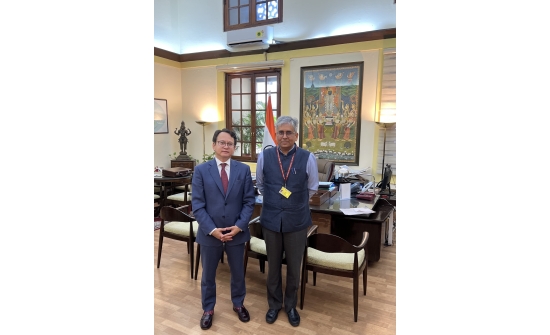 Ambassador Ganbold Dambajav met with Hon'ble Mr. Saurabh Kumar, Secretary (East), Ministry of External Affairs.