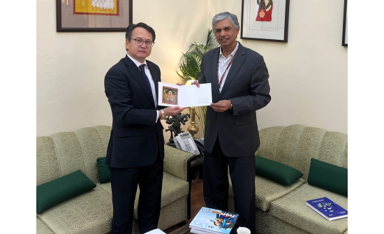 Ambassador Ganbold Dambajav met with Amb. Periasamy Kumaran, Secretary East, MEA